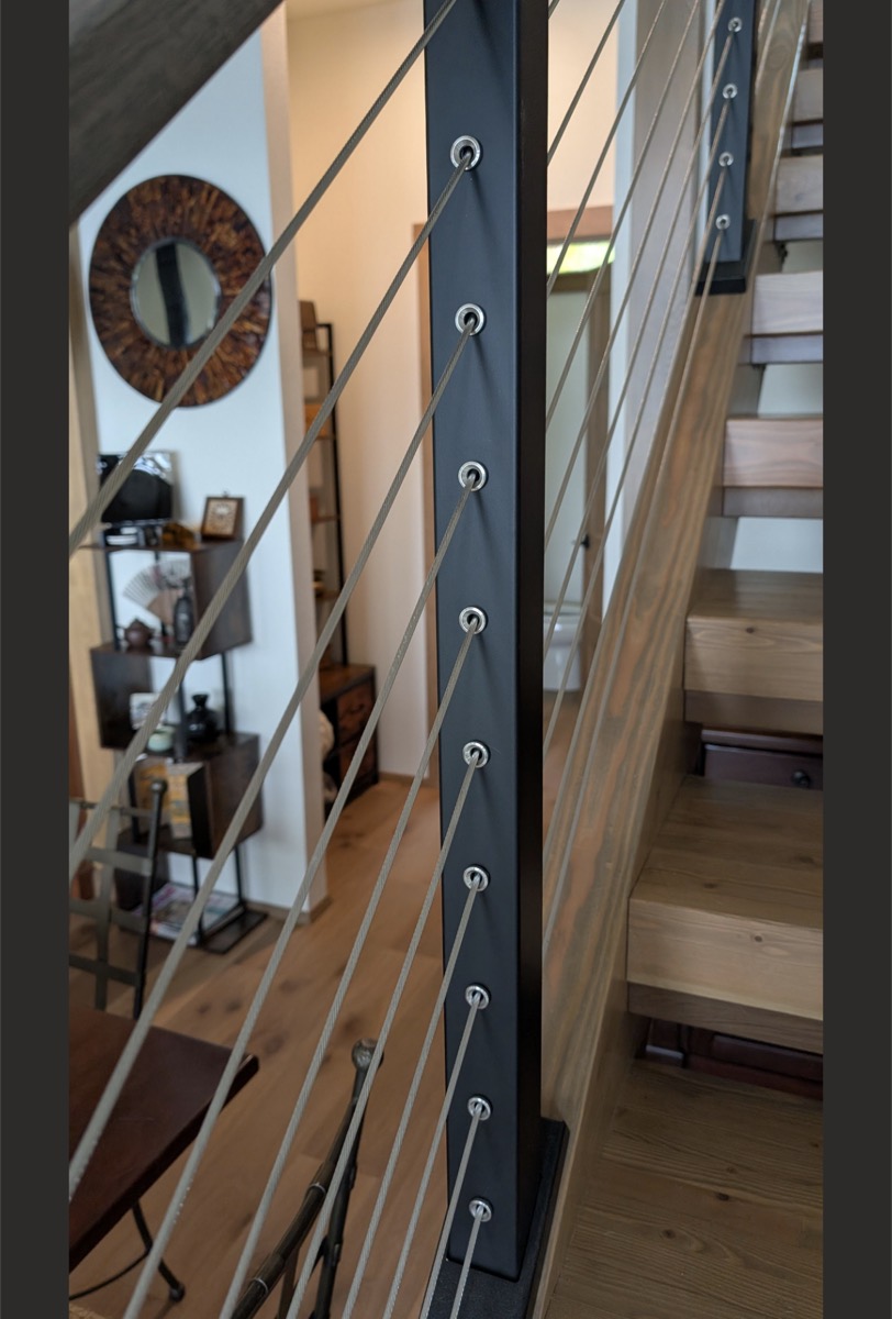 Cable-Rail Staircase